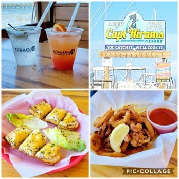 Captain Hiram’s Resort Fresh Seafood Delights